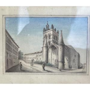 Drawing & Protestant & The Great Temple & From An Engraving & Late 18th Century