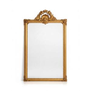 Important 19th-century Gilded Wooden Mirror