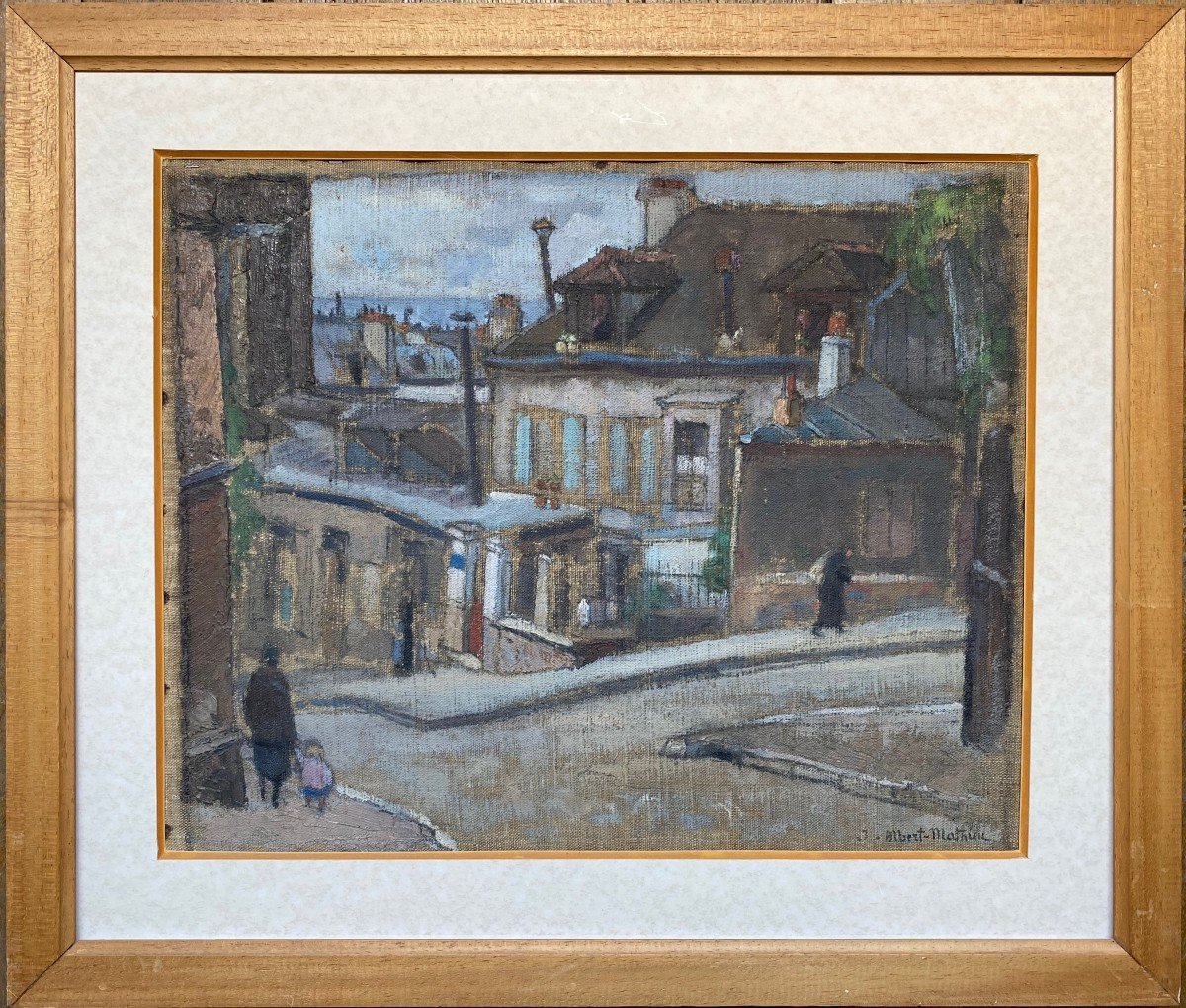 Albert Mathieu (1894-1962) The Bateau-lavoir In Montmartre Paris-photo-2