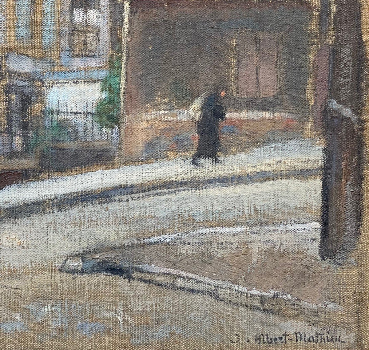 Albert Mathieu (1894-1962) The Bateau-lavoir In Montmartre Paris-photo-3