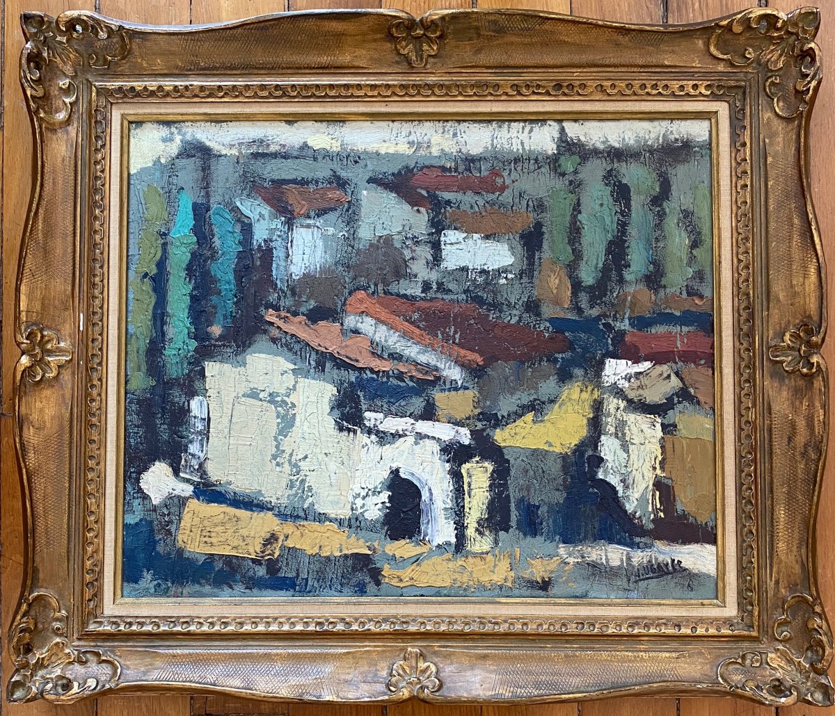 Julian Ugarte (1929-2015) Abstract Landscape-photo-1