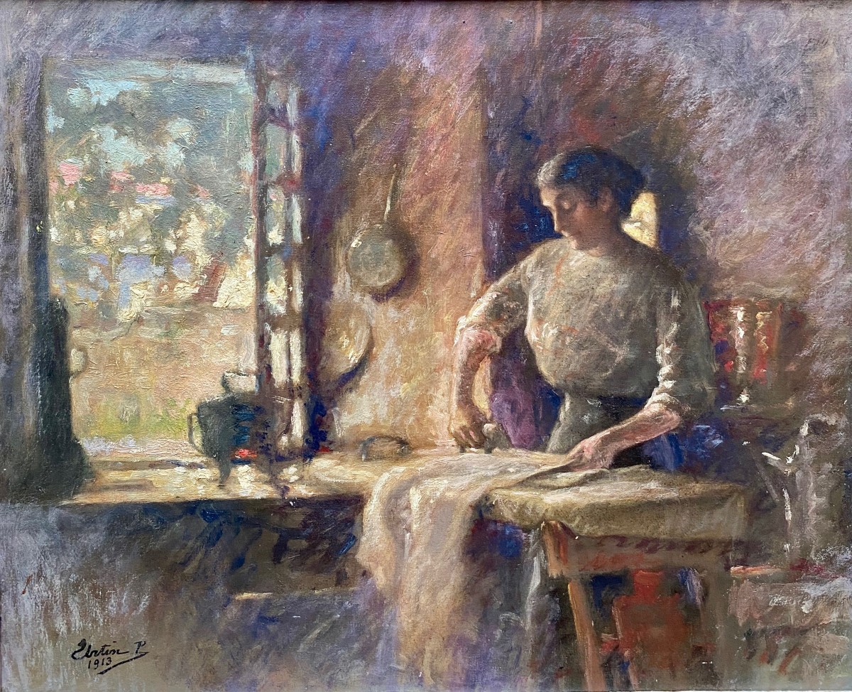 Paul François Marie URTIN (1874-1962) Coulisses de la bourgeoisie 1913