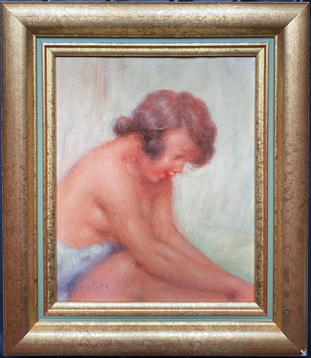 Lucien BOULIER (1882-1963) Rêverie Nu-photo-2
