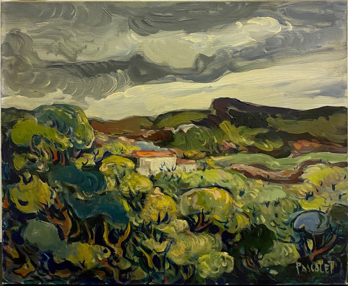 Pierre PASCALET (1915-2000)  Montagne Sainte-Victoire? Provence