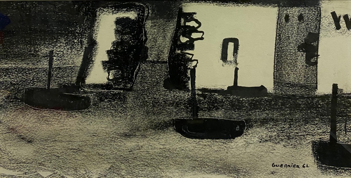 Raymond GUERRIER (1920-2002) Bateaux 1962