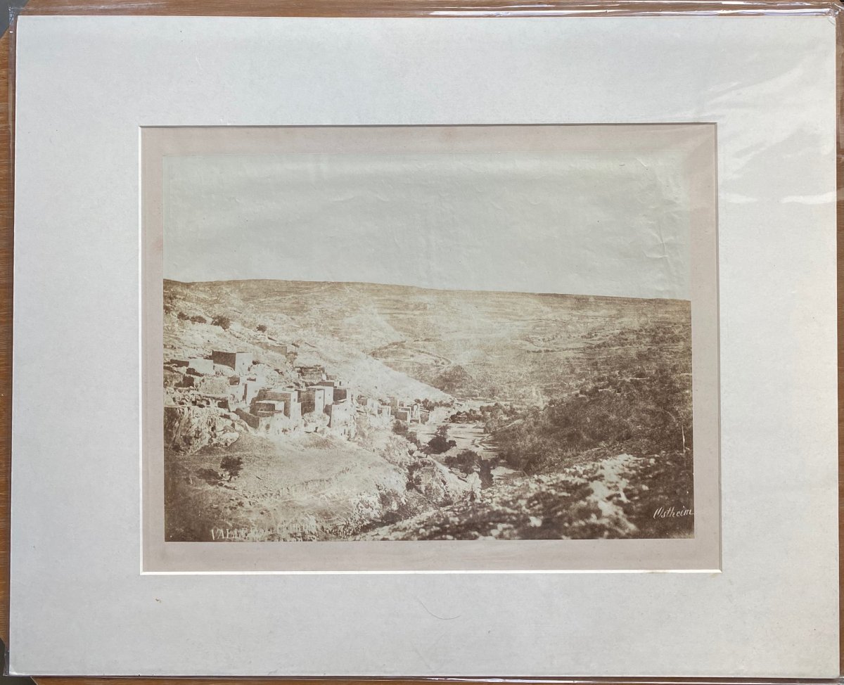 Othon VON OSTHEIM (act.1855-1865) Vallée en Palestine 1859 -photo-2