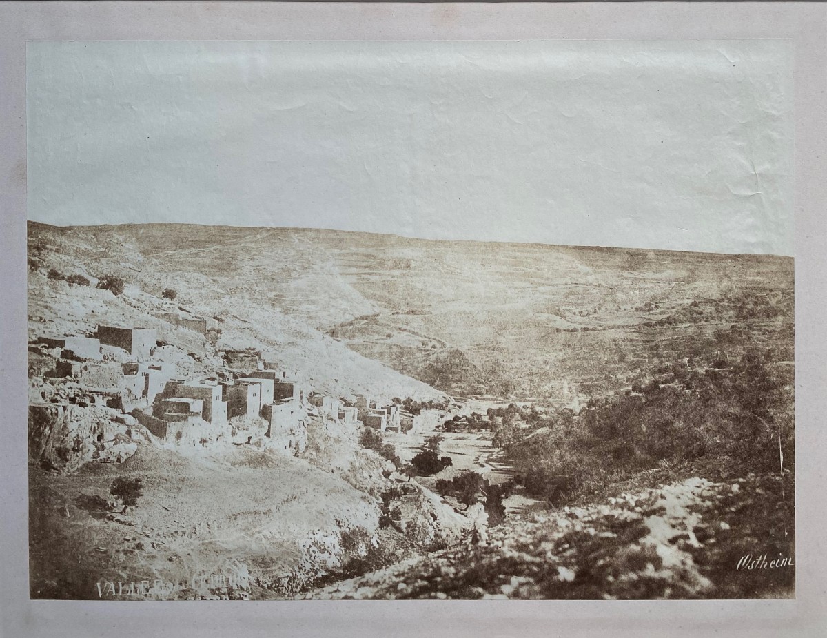 Othon VON OSTHEIM (act.1855-1865) Vallée en Palestine 1859 