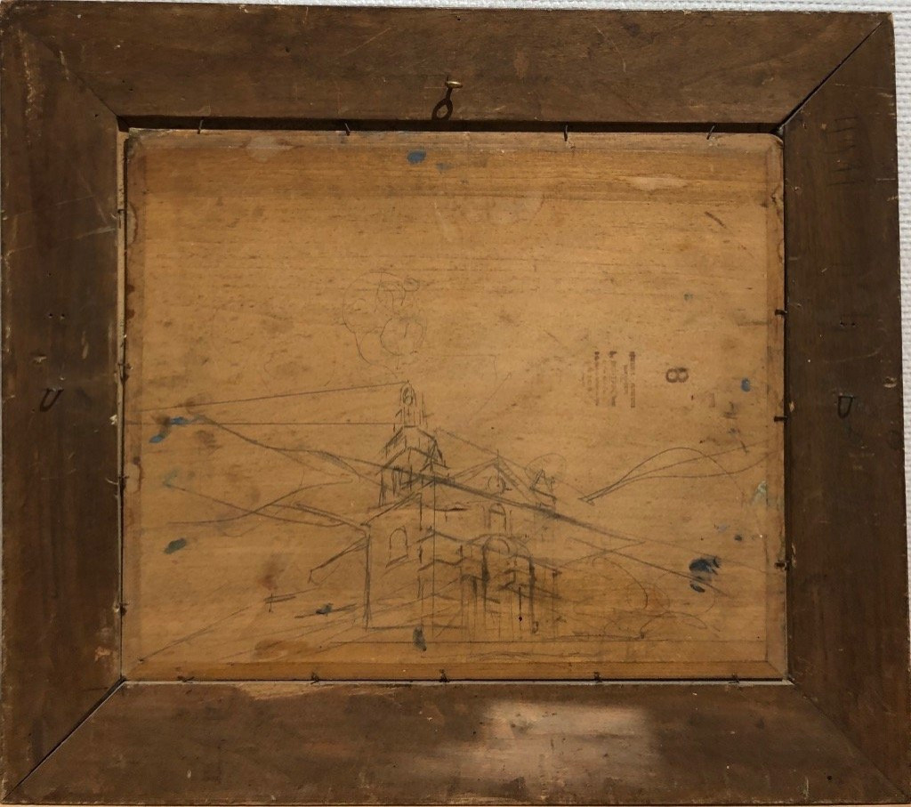 Merio AMEGLIO (1897-1970) Goélette sur un quai à Bastia 1930 Corse-photo-2