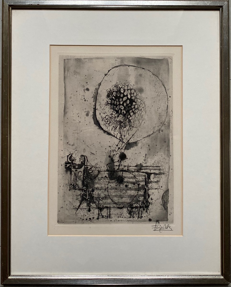 Johnny FRIEDLAENDER (1912-1992) Estampe petit bestiaire 1963 2/2-photo-2