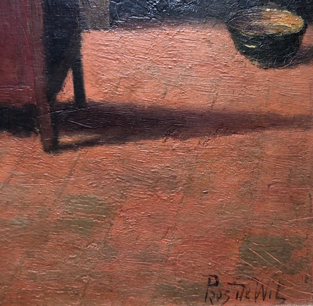 Prosper De Wit (1862-1951) Trade Of Yesteryear - Fingerprint Signature - Belgian School-photo-3