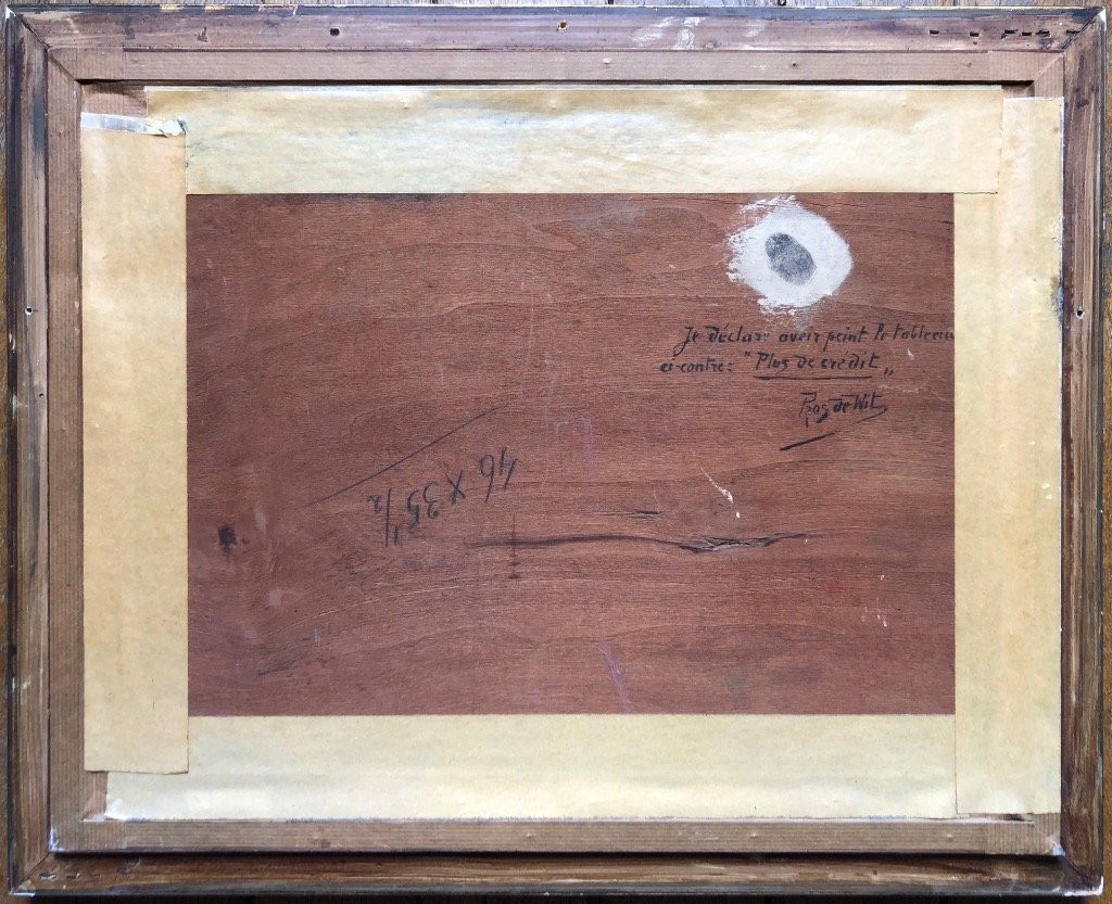 Prosper De Wit (1862-1951) Trade Of Yesteryear - Fingerprint Signature - Belgian School-photo-1