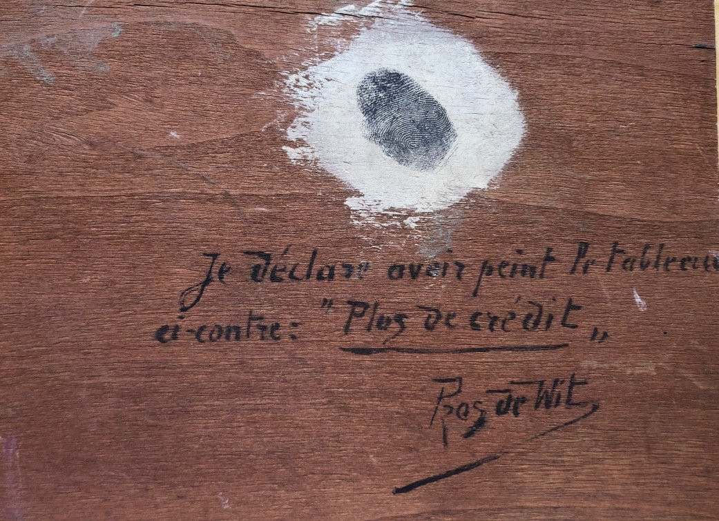 Prosper De Wit (1862-1951) Trade Of Yesteryear - Fingerprint Signature - Belgian School-photo-2