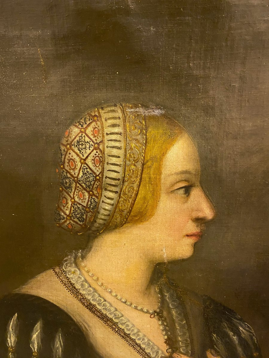 Portrait XVIIIème femme de profil-photo-3