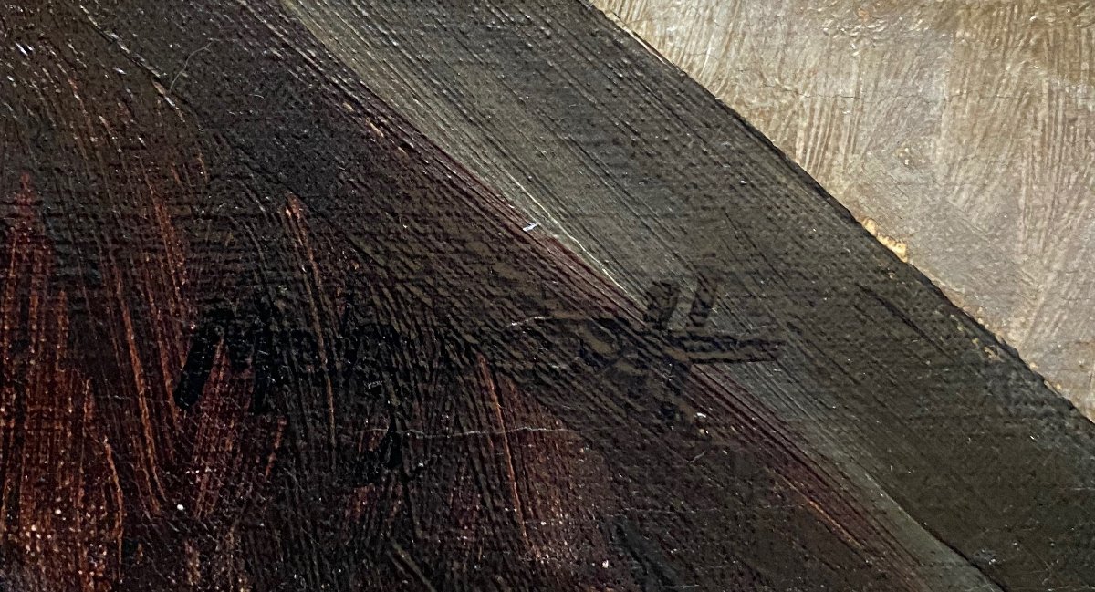 ARIS METZANOFF CUBISME ECOLE DE PARIS ART DECO NATURE MORTE AU COGNAC 1860-photo-2