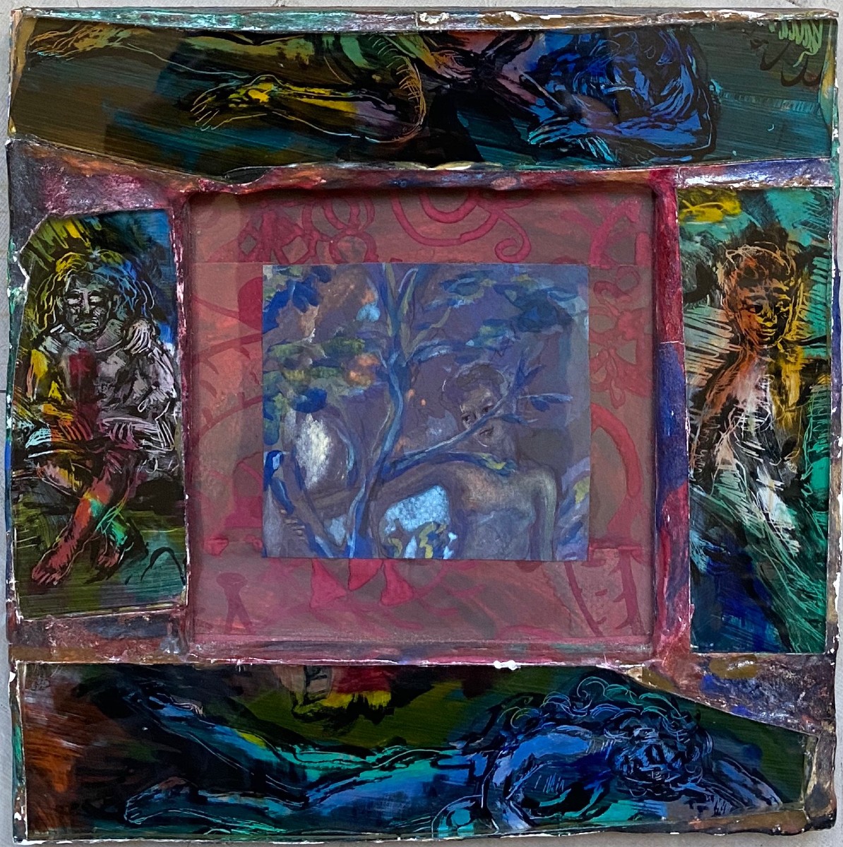 Marie Ducate (1954) Sculpture Fixed Under Glass, Mixed Media, 1992