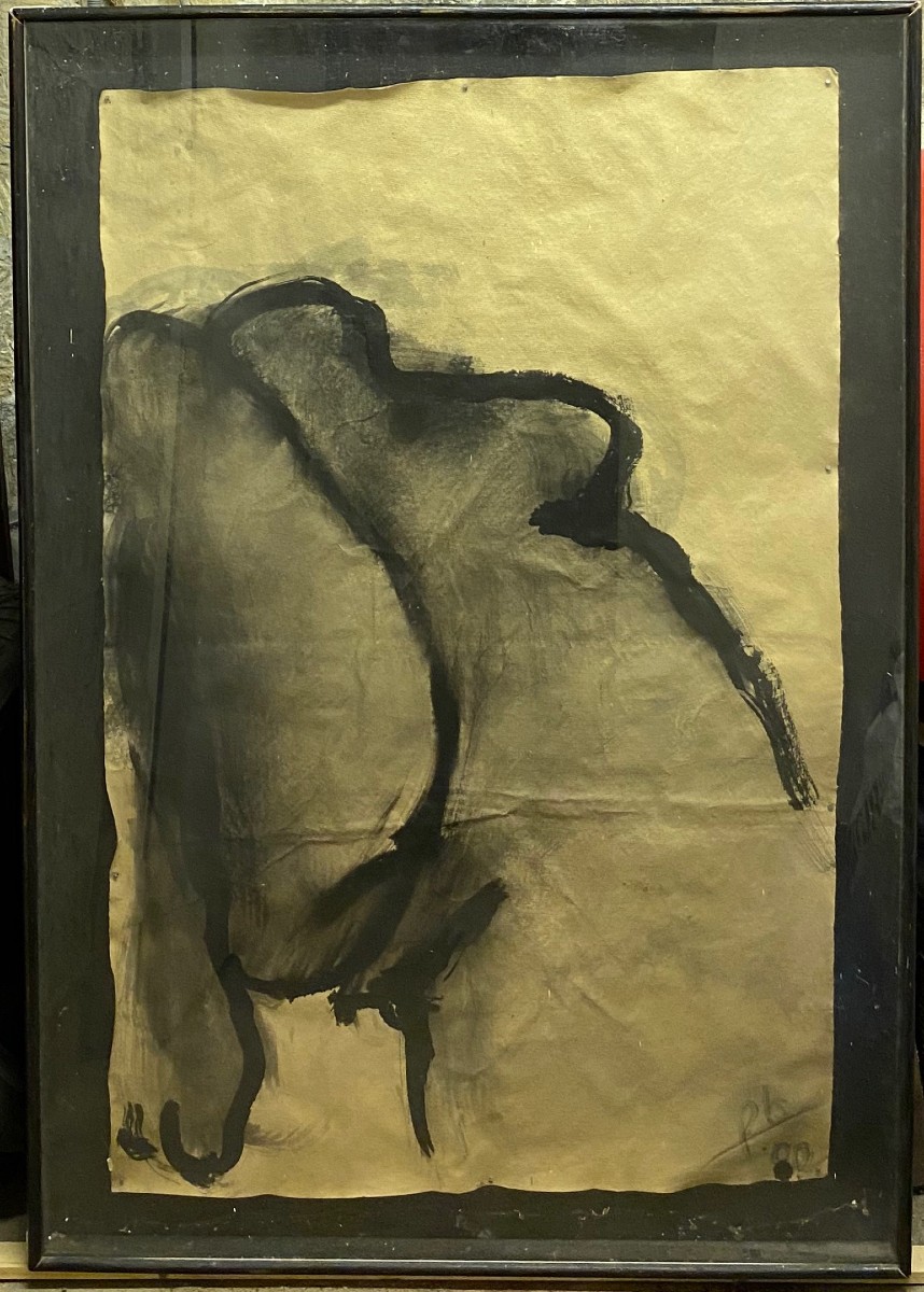 Monogram To Be Identified Dated 80 Nude l'Origine Du Monde Large Format