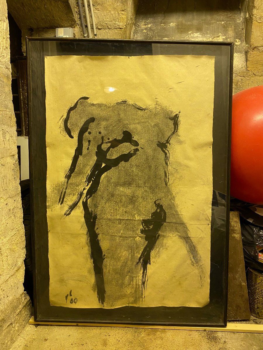 Monogrammed And Dated 80 Nu Large Format-photo-2