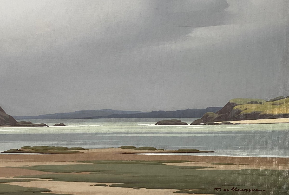 Pierre de Clausade (1910-1976) Paysage Bretagne-photo-1