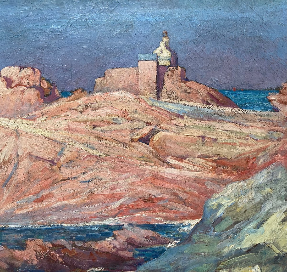 Marcelin Jean Botrel (1887–1933) The Paon Lighthouse île-de-bréhat Bréhat Paimpol Brittany-photo-2