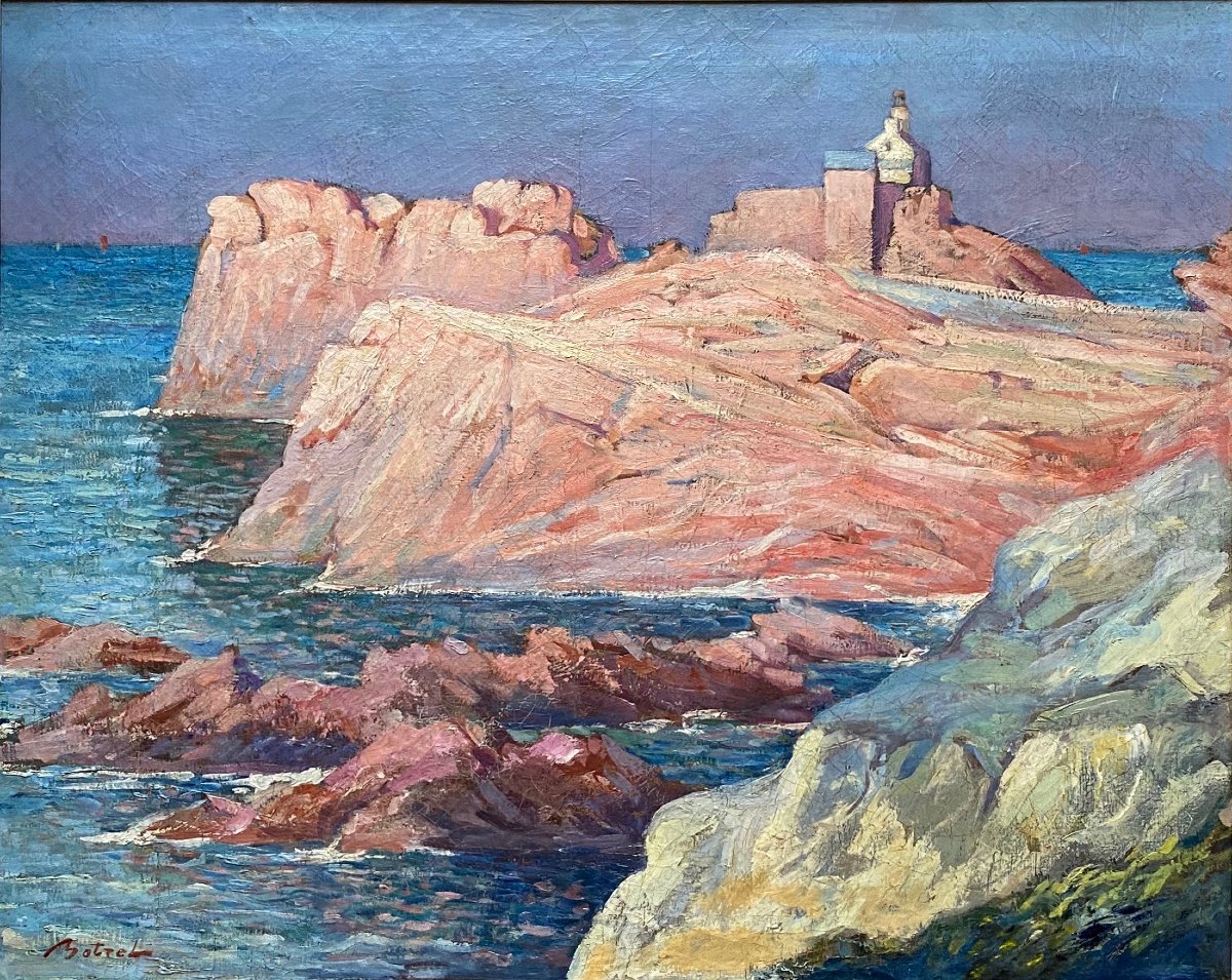 Marcelin Jean Botrel (1887–1933) The Paon Lighthouse île-de-bréhat Bréhat Paimpol Brittany