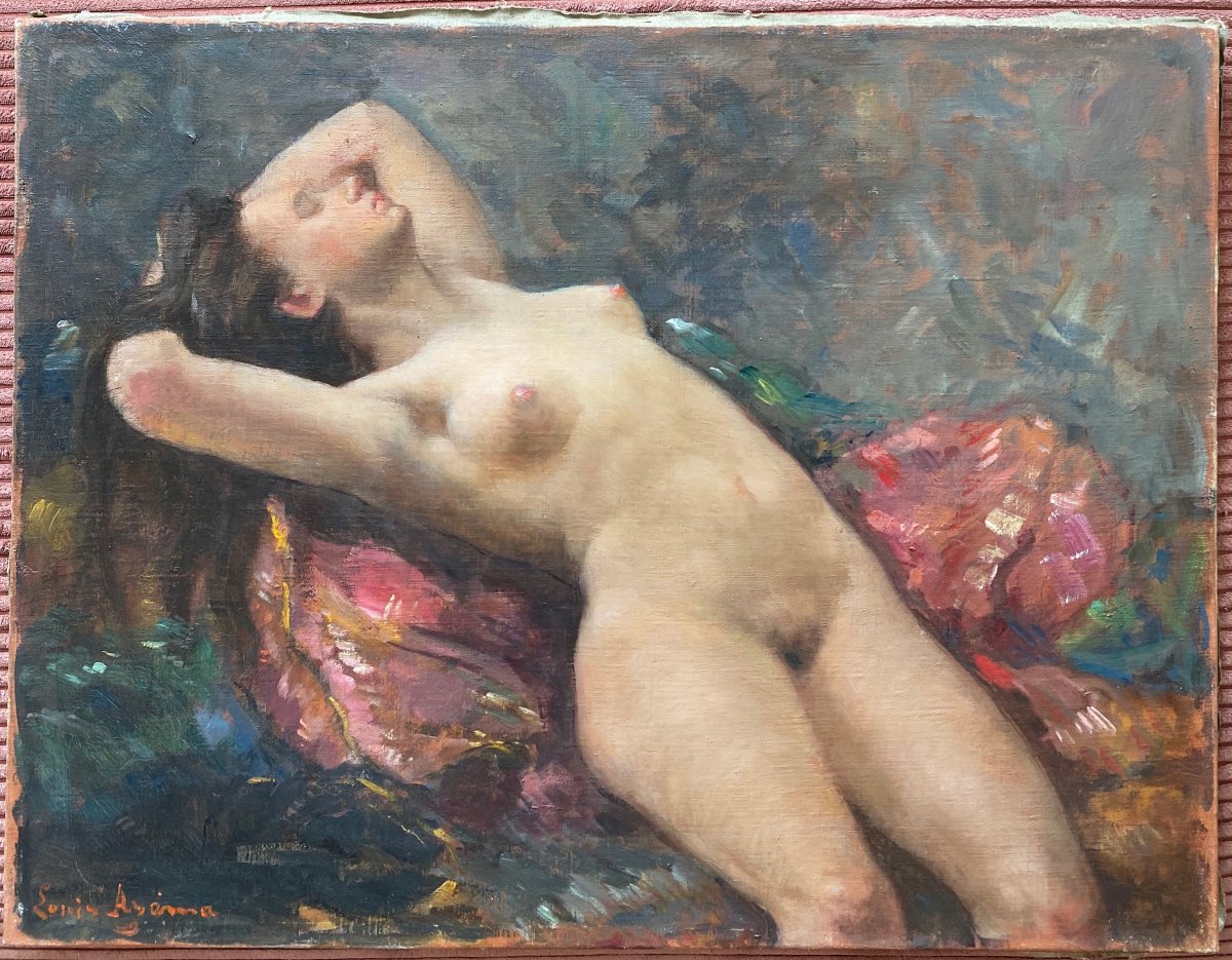 Louis Azéma (1876–1963) Reclining Nude Young Woman -photo-2