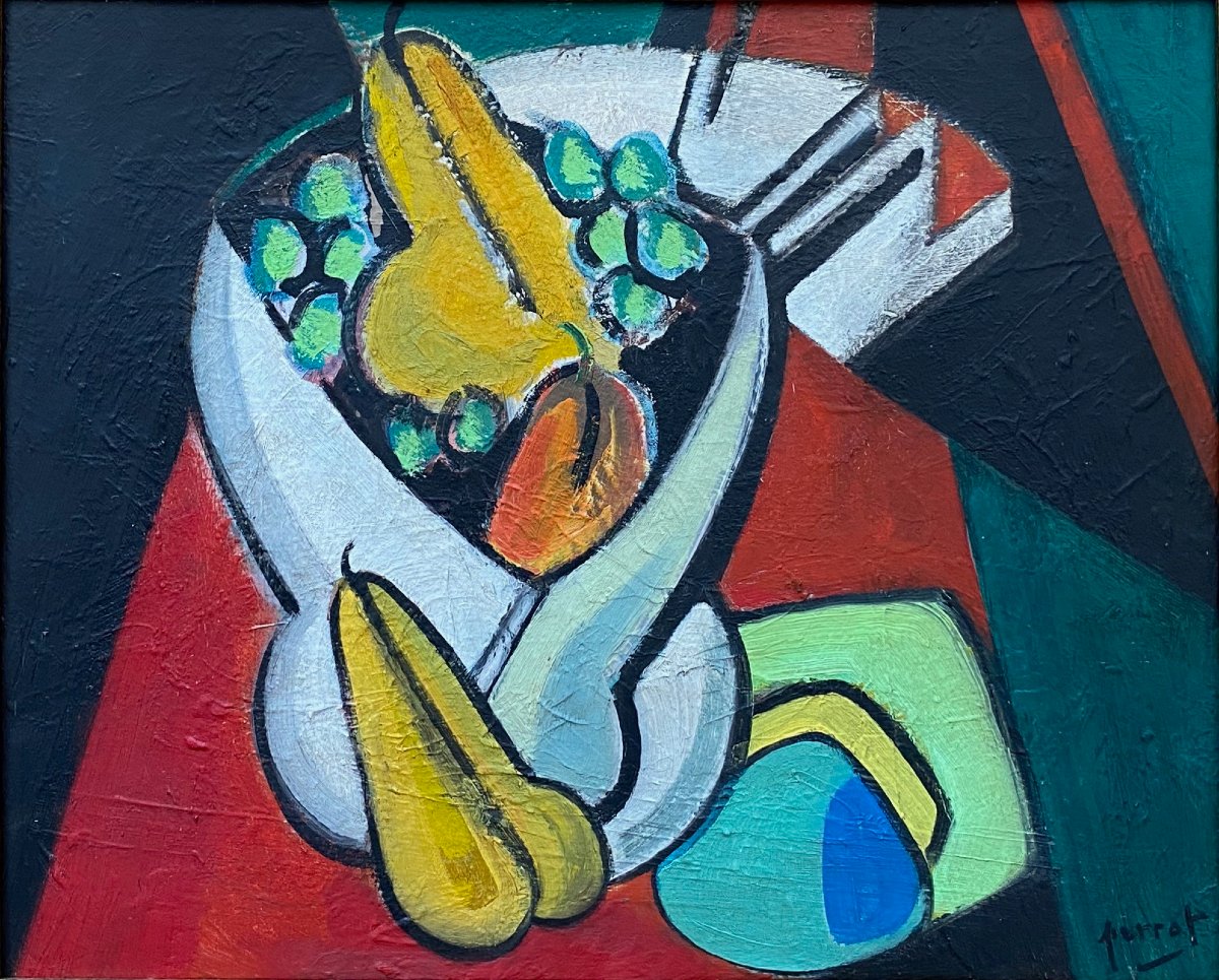 Perrot, Unidentified Still Life With Pears, Post-cubist-photo-2