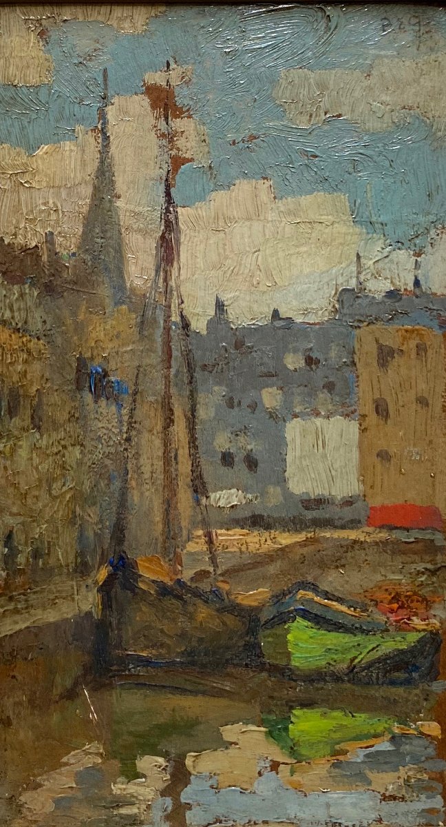 Paul Elie Gernez (1888–1948) Boats At The Dock