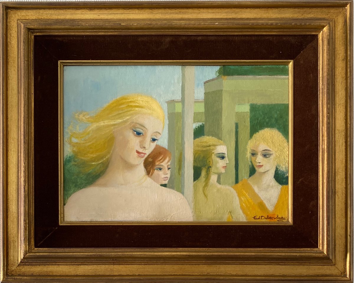  Edmond Delescluze (1905–1993) Genre Scene-photo-2