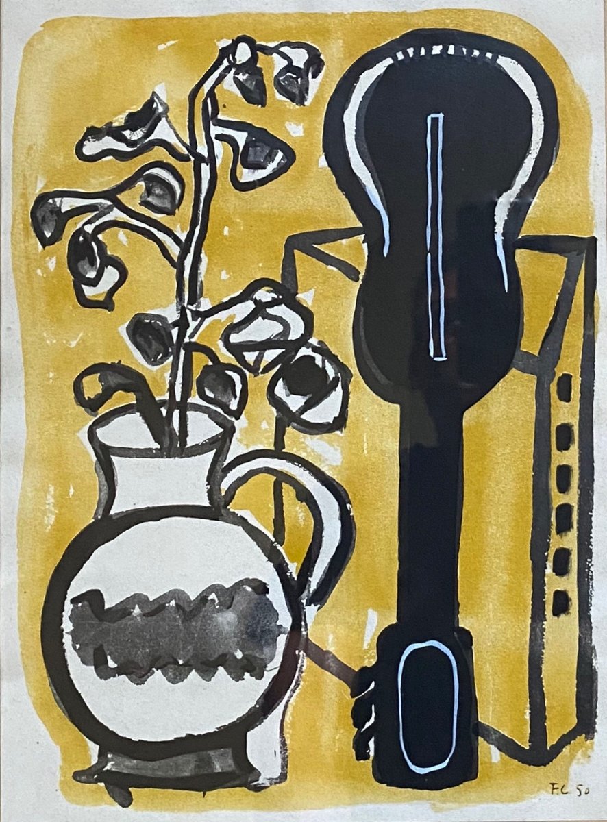 Fernand LÉGER (1881-1955) Nature morte à la mandoline 1950