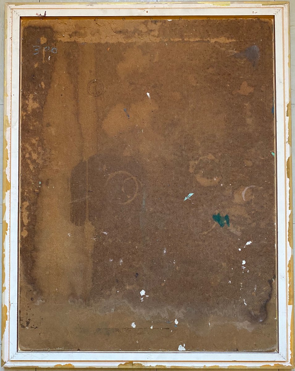 Illegible Signature; Surrealist Painting To Be Identified-photo-1