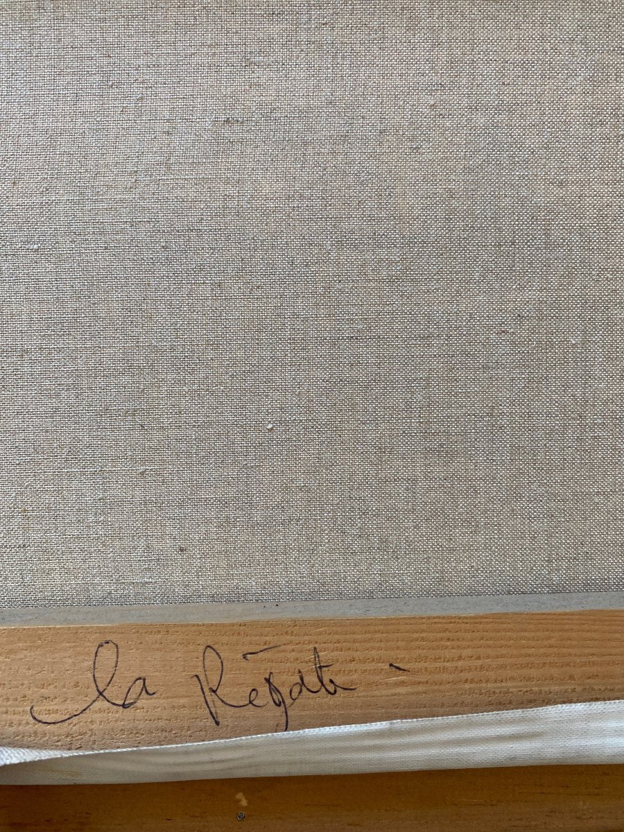 Alain BONNEC (1952) La régate Art Naïf-photo-1