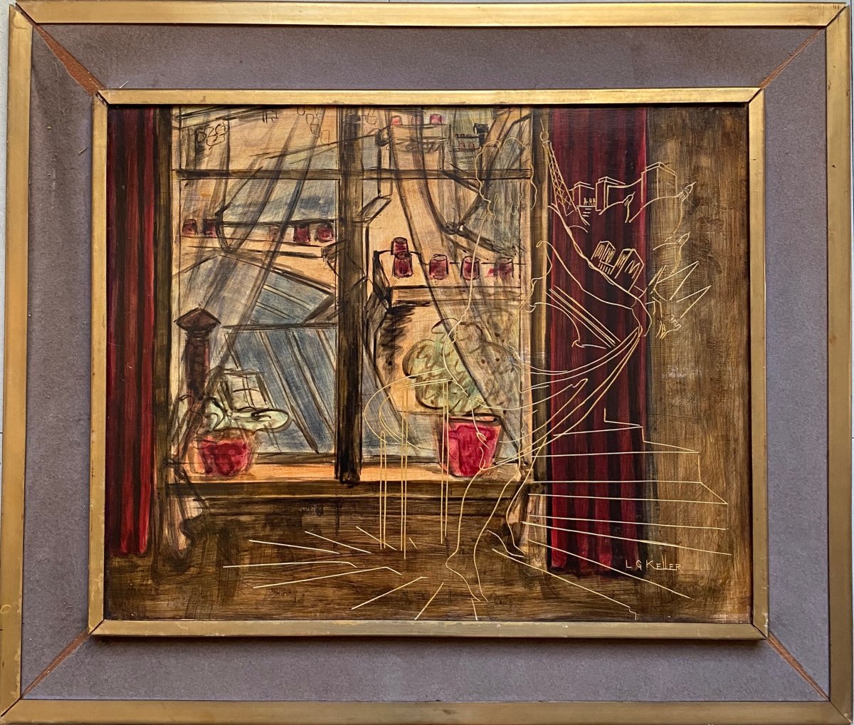 Louis-gilbert Keller (1913–1991) Woman Dancing In The Heart Of Paris, Carnavalet Museum-photo-2