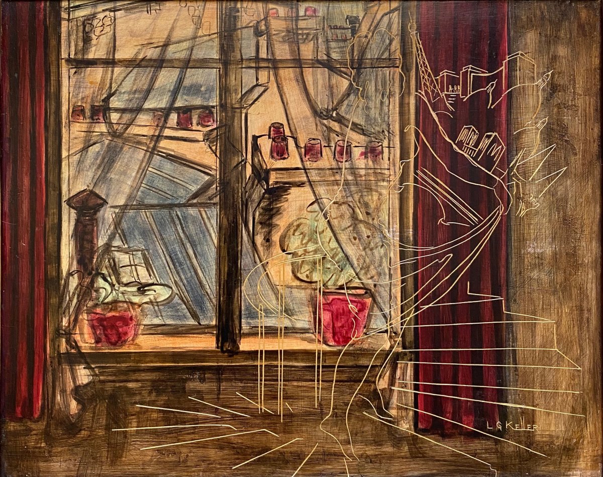 Louis-gilbert Keller (1913–1991) Woman Dancing In The Heart Of Paris, Carnavalet Museum