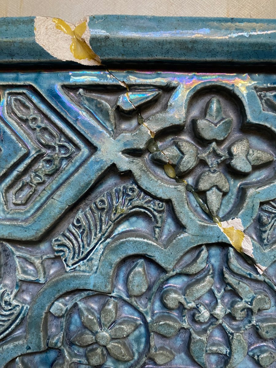 Clément Massier (1844–1917) Spanish-moorish Tile At The "les Lauriers Roses" Villa By Jean Aicard-photo-2