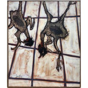 Hat To Identify 1959 Hanging Chickens Dlg Bernard Buffet Expressionniste
