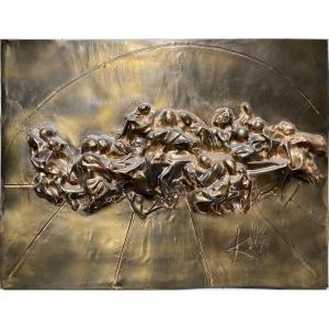 Salvador Dalí (1904-1989) The Last Supper 1979 Ancient Bas-relief Sculpture Surrealism