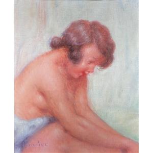 Lucien BOULIER (1882-1963) Rêverie Nu