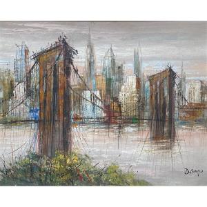 Suzanne DUCHAMP (1889-1963) Pont de Brooklyn New York