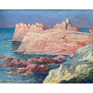 Marcelin Jean Botrel (1887–1933) The Paon Lighthouse île-de-bréhat Bréhat Paimpol Brittany
