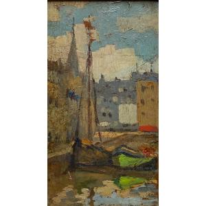 Paul Elie Gernez (1888–1948) Boats At The Dock