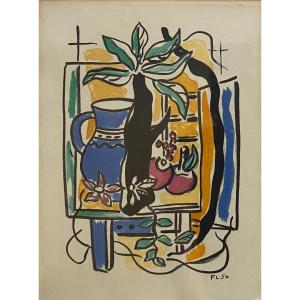 Fernand Léger (1881–1955) Still Life With A Blue Pitcher, 1950
