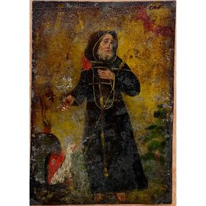 17th-century School Of St. Francis Of Paola On A Caritas Copper Plate