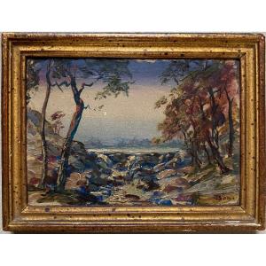 An Impressionist Seascape At Night—can Anyone Identify It? Signed "tben Ben Beni Bene Bem"?