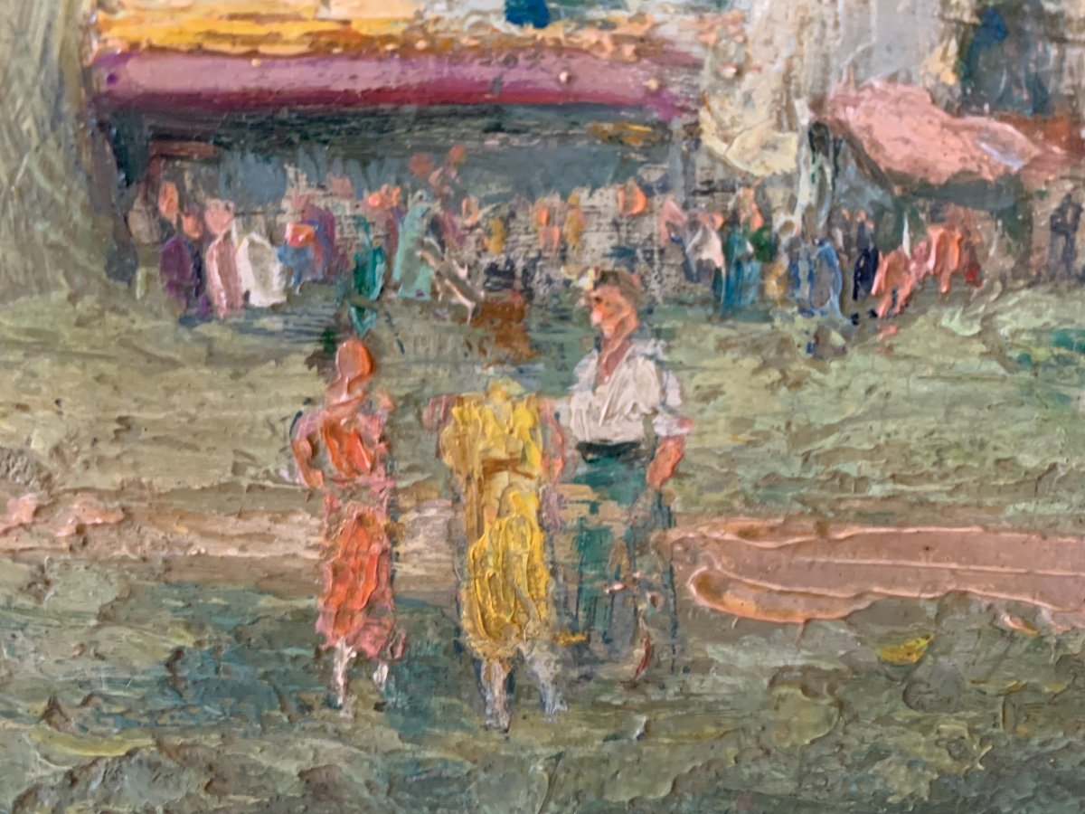 “the Village Party” By Léopold Smetana (1867-1948)-photo-3