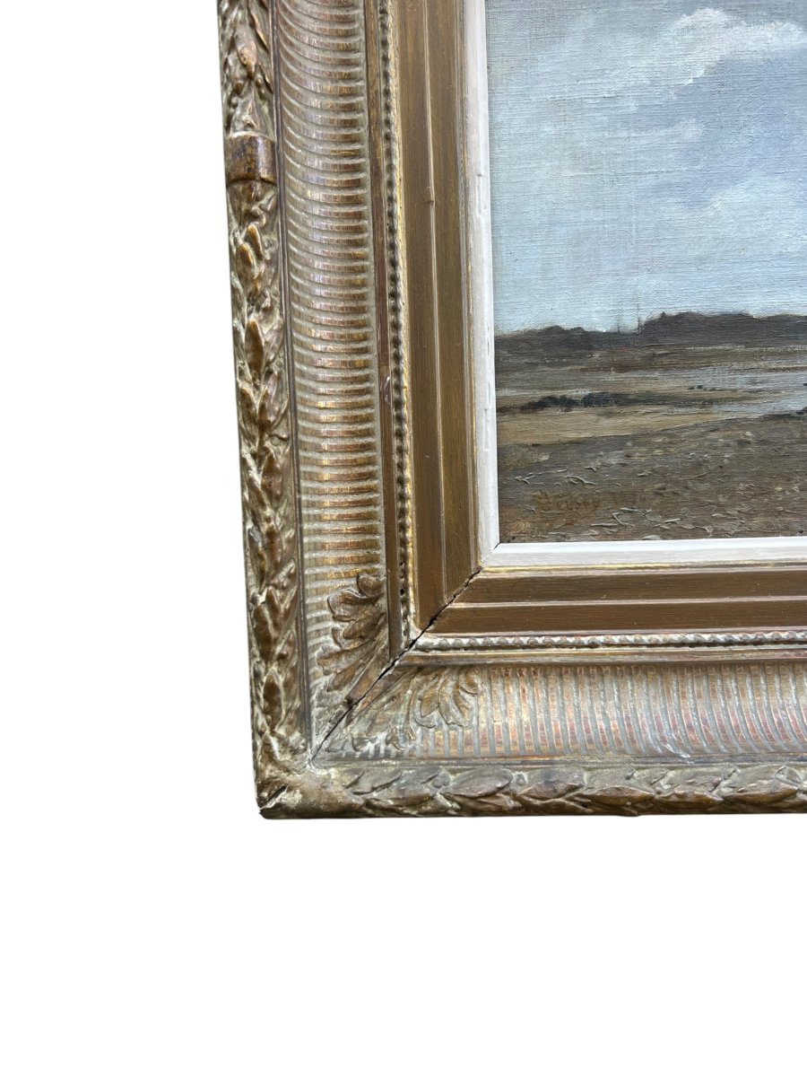 Shore In Jersey By Charles Lapostolet (1824-1890)-photo-4