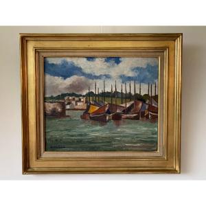 Jean Du Marboré (1896-1933) "le Port De Dielette"