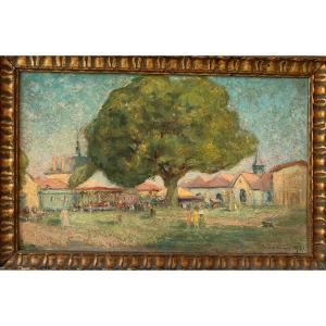 “the Village Party” By Léopold Smetana (1867-1948)