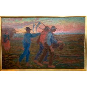 “return From The Fields” Moses Levy (1885-1968)