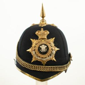 Victorian Regimental Helmet Of The Welsh Regiment