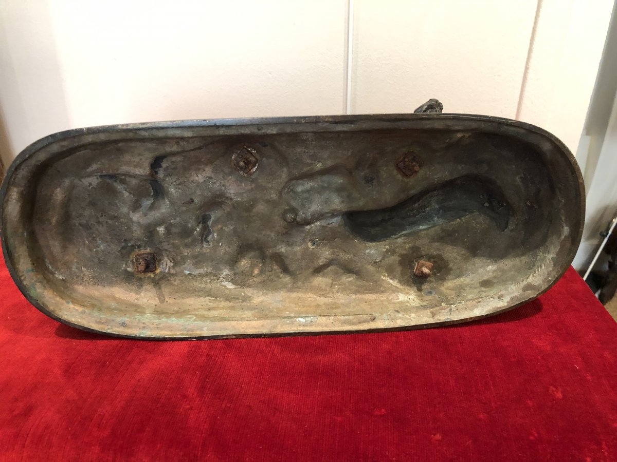 BRONZE LABRADOR ET LIEVRE DE DELABRIERE-photo-4